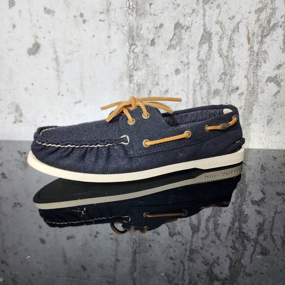 Fidelity for Sperry Top Sider Boat shoes, size 10.5, wool uppers, color black - Picture 1 of 5